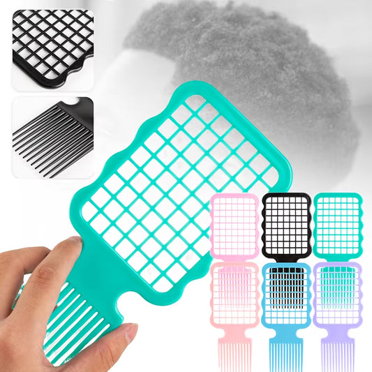 1Pcs Professional Afro Fork Comb Wide Teeth Hairdressing Brush Anti-Static Heat-Resistant Hair Styling Tools Curly Hair Brush