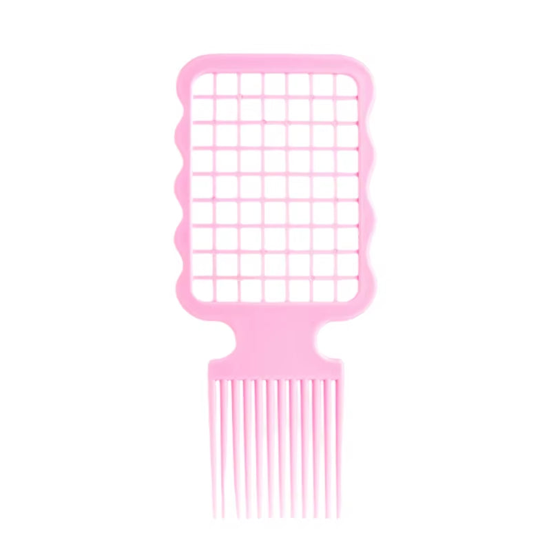 1Pcs Professional Afro Fork Comb Wide Teeth Hairdressing Brush Anti-Static Heat-Resistant Hair Styling Tools Curly Hair Brush