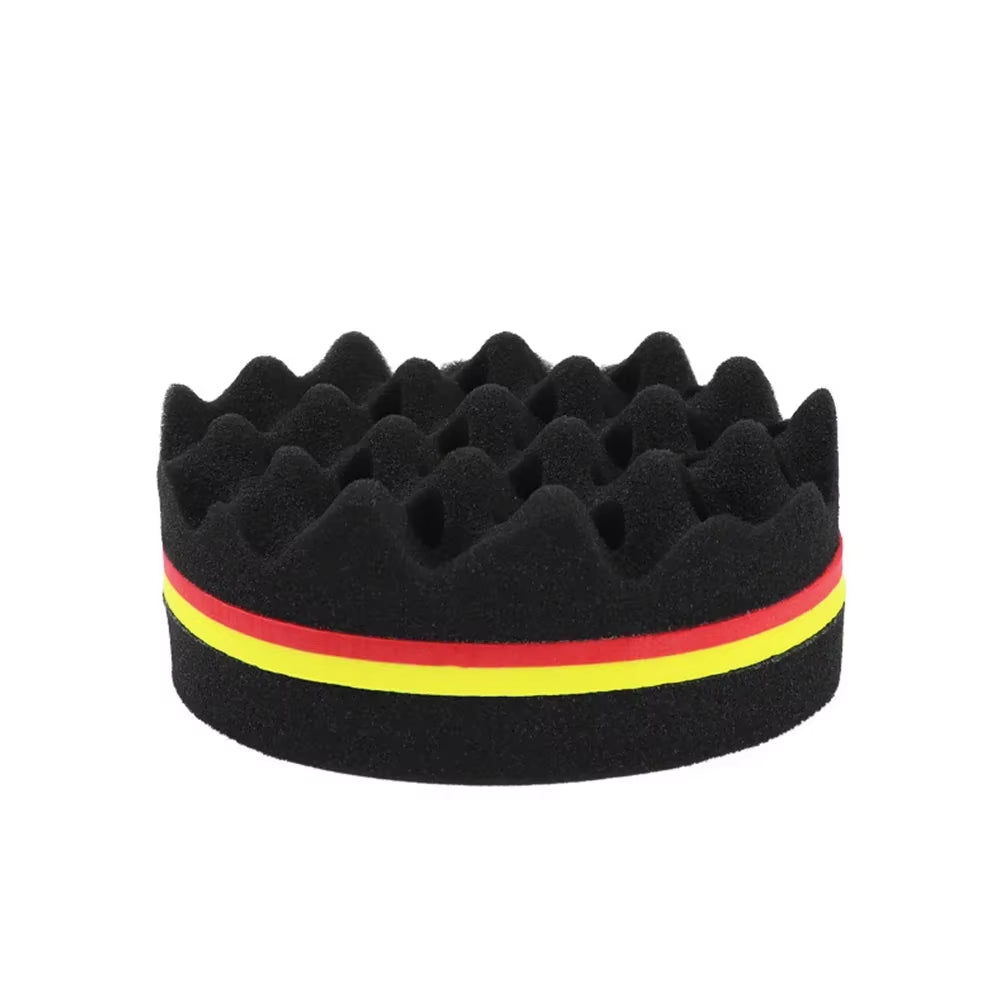 Oval Double Sides Magic Twist Hair Brush Sponge Brush Big Holes Barber Sponge Brush Twist Hair Afro Curl as Hair Care Tools