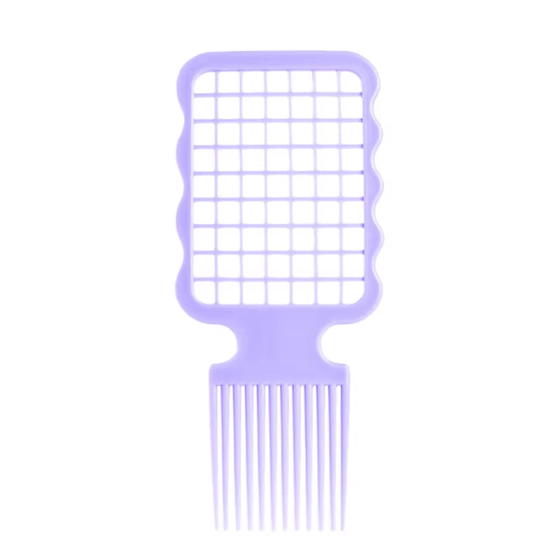 1Pcs Professional Afro Fork Comb Wide Teeth Hairdressing Brush Anti-Static Heat-Resistant Hair Styling Tools Curly Hair Brush