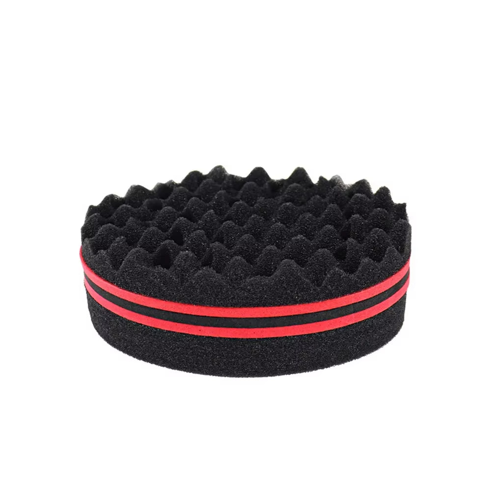 Oval Double Sides Magic Twist Hair Brush Sponge Brush Big Holes Barber Sponge Brush Twist Hair Afro Curl as Hair Care Tools