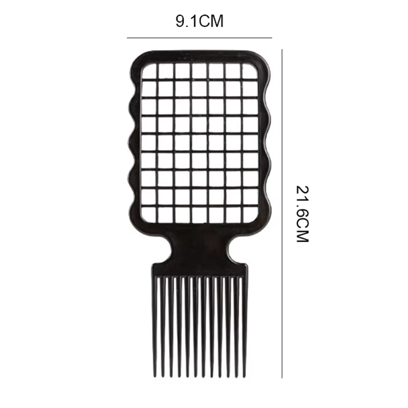 1Pcs Professional Afro Fork Comb Wide Teeth Hairdressing Brush Anti-Static Heat-Resistant Hair Styling Tools Curly Hair Brush