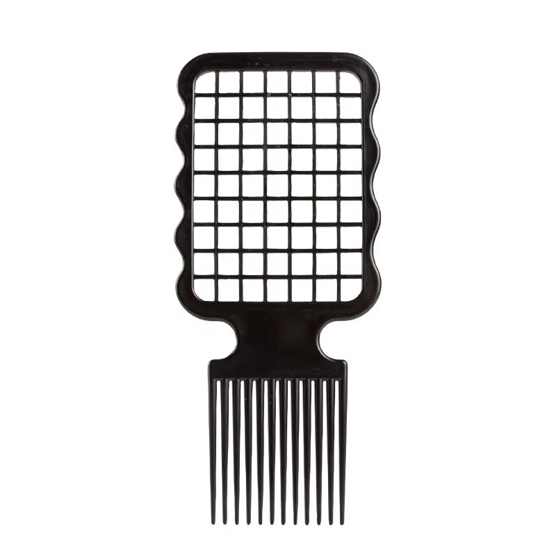1Pcs Professional Afro Fork Comb Wide Teeth Hairdressing Brush Anti-Static Heat-Resistant Hair Styling Tools Curly Hair Brush