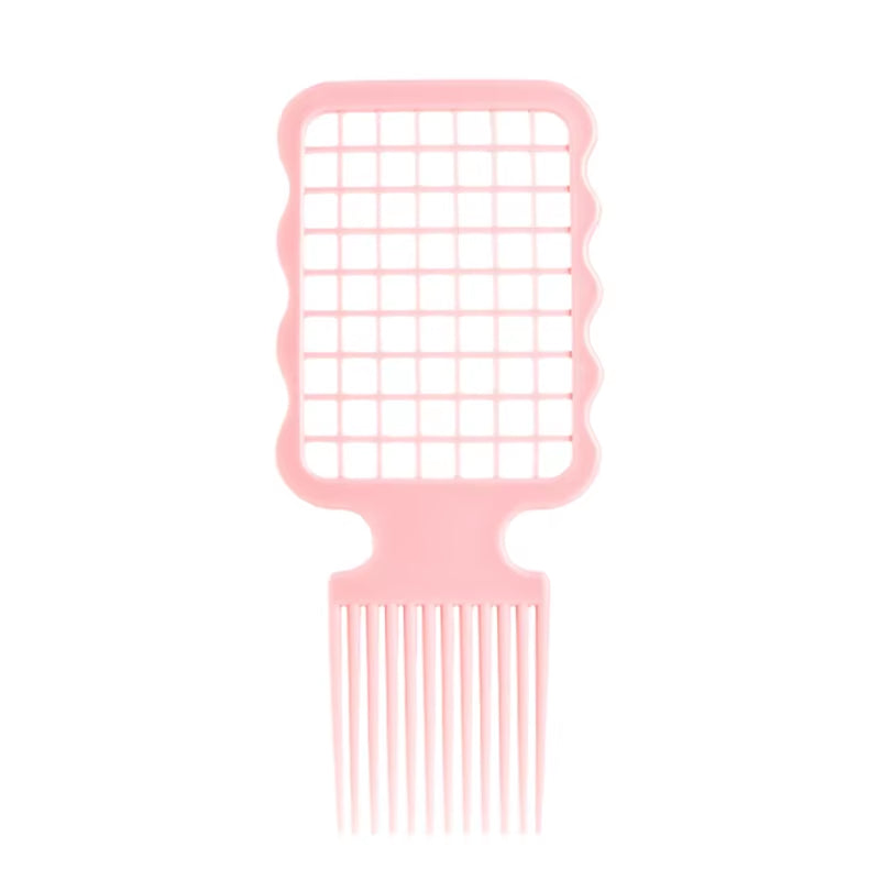 1Pcs Professional Afro Fork Comb Wide Teeth Hairdressing Brush Anti-Static Heat-Resistant Hair Styling Tools Curly Hair Brush